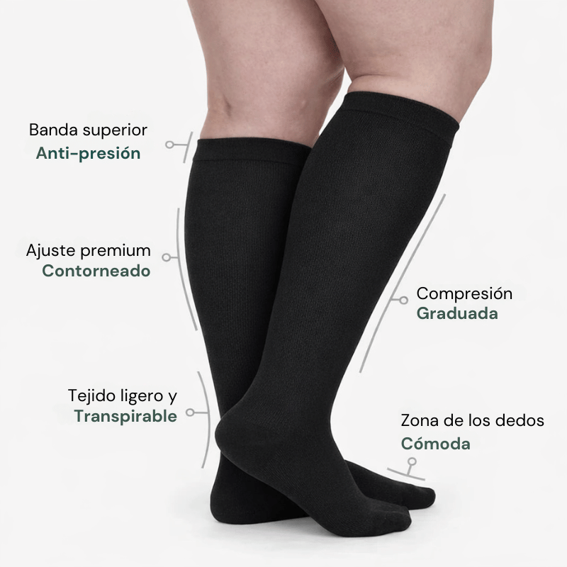 Vidafix® Medias de Compresión - Ancho Especial